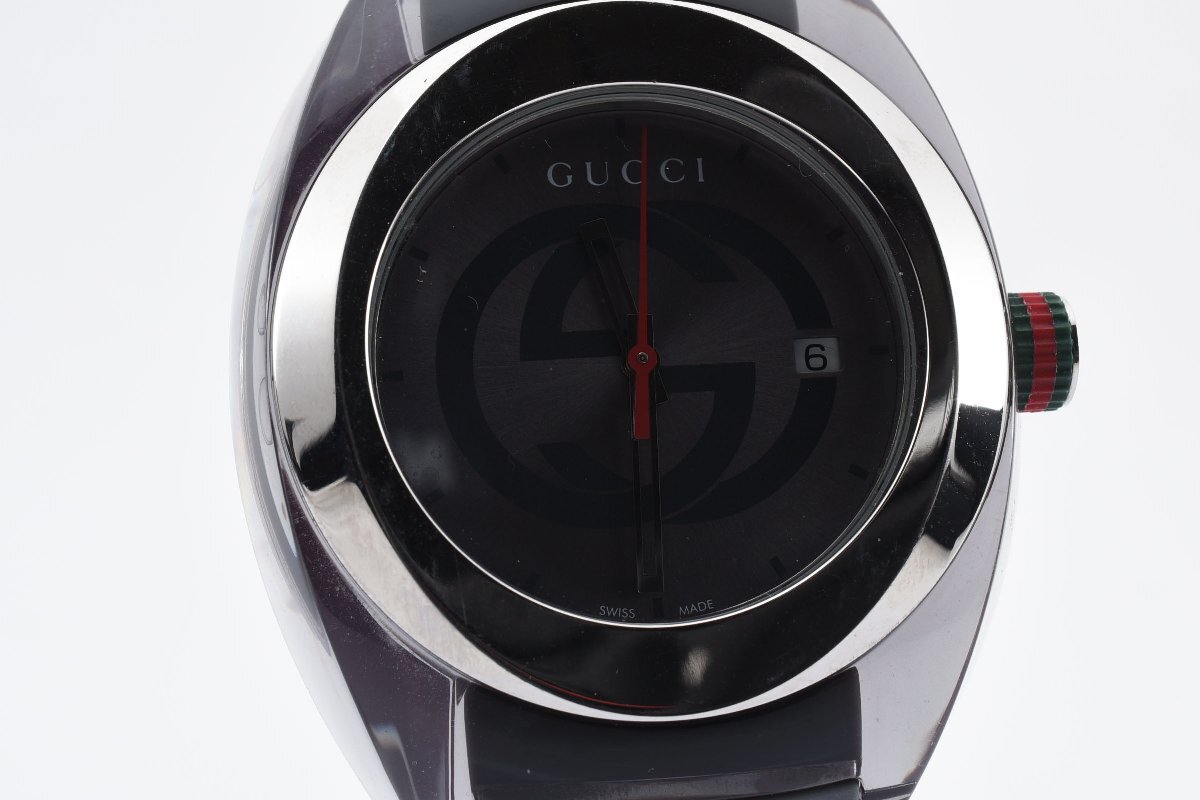 グッチ SYNC デイト 137.1 クォーツ メンズ 腕時計 GUCCI_画像1