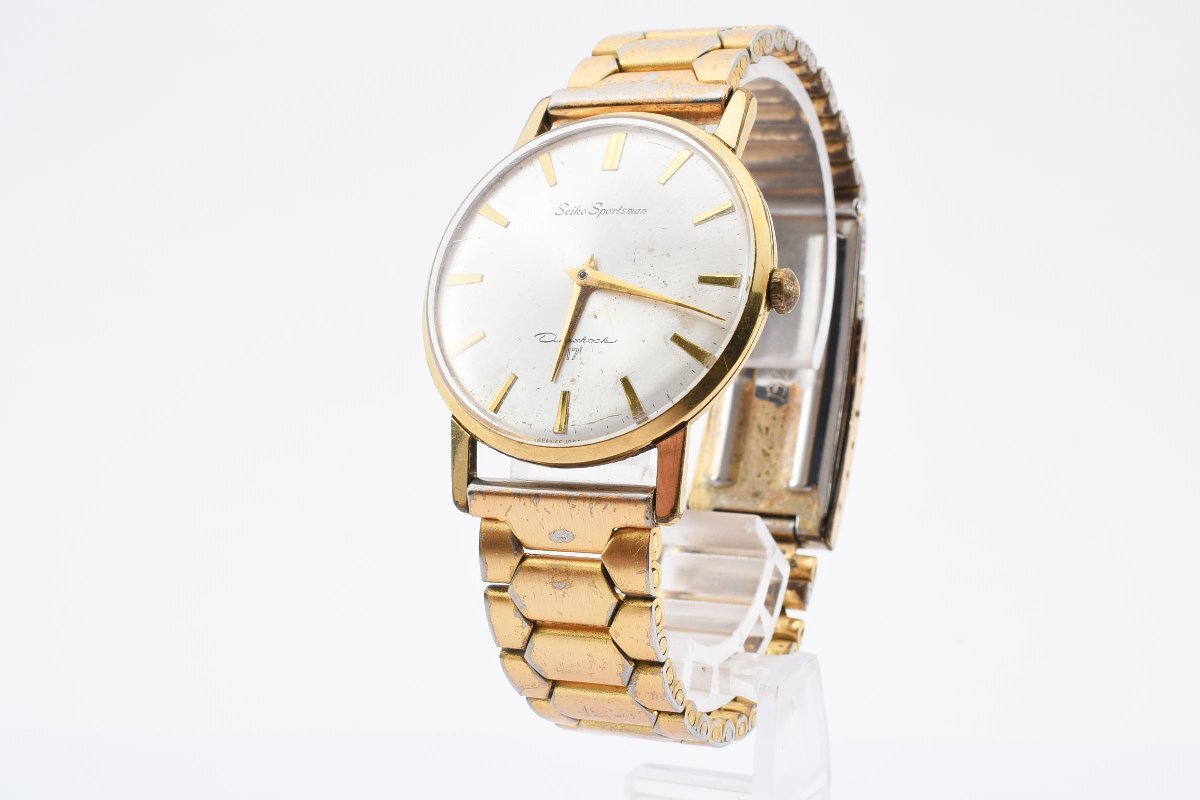 稼働品 セイコー スポーツマン 661990 ラウンド ゴールド 手巻き メンズ 腕時計 SEIKOの画像2