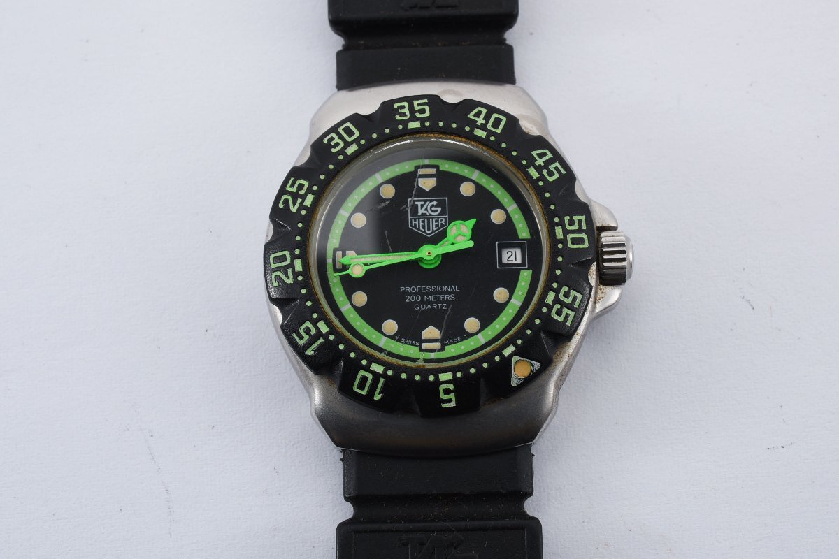 タグホイヤー プロフェッショナル200M ラウンド デイト WA1415 クォーツ レディース 腕時計 TAGHEUERの画像1