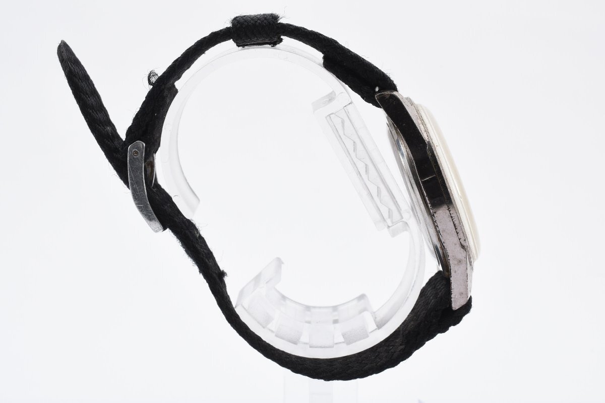 稼働品 セイコー スポーツマチック デイト ラウンド シルバー 手巻き メンズ 腕時計 SEIKOの画像6