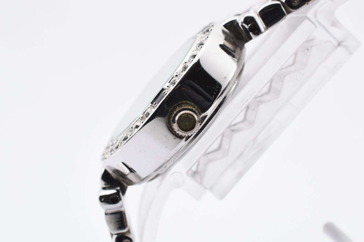 石付き アイザックバレンチノ ラウンド クオーツ レディース 腕時計 IZAX VALENTINOの画像4