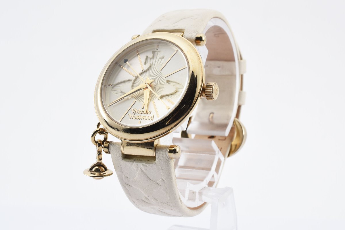 ヴィヴィアン ウエストウッド オーブ チャーム付き クォーツ レディース 腕時計 Vivienne Westwoodの画像2