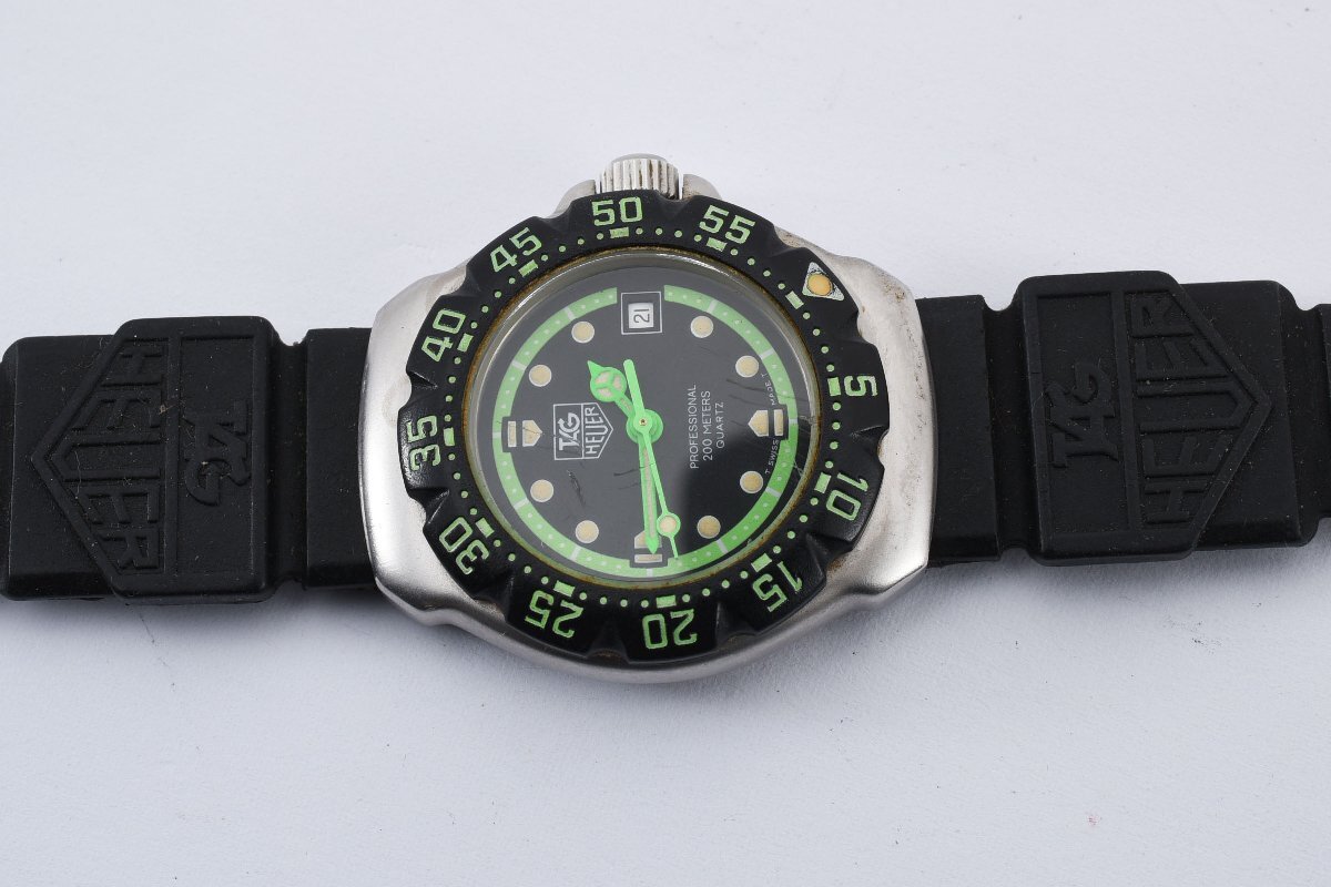 タグホイヤー プロフェッショナル200M ラウンド デイト WA1415 クォーツ レディース 腕時計 TAGHEUERの画像5