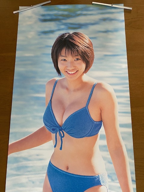  в натуральную величину постер Manabe Kawori бикини купальный костюм примерно 170×60.②