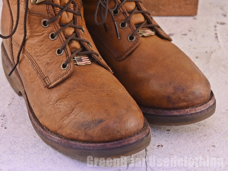 Z056 USA made Chippewa Chippewa Vintage Work boots tea Brown men's 10EE 28cm