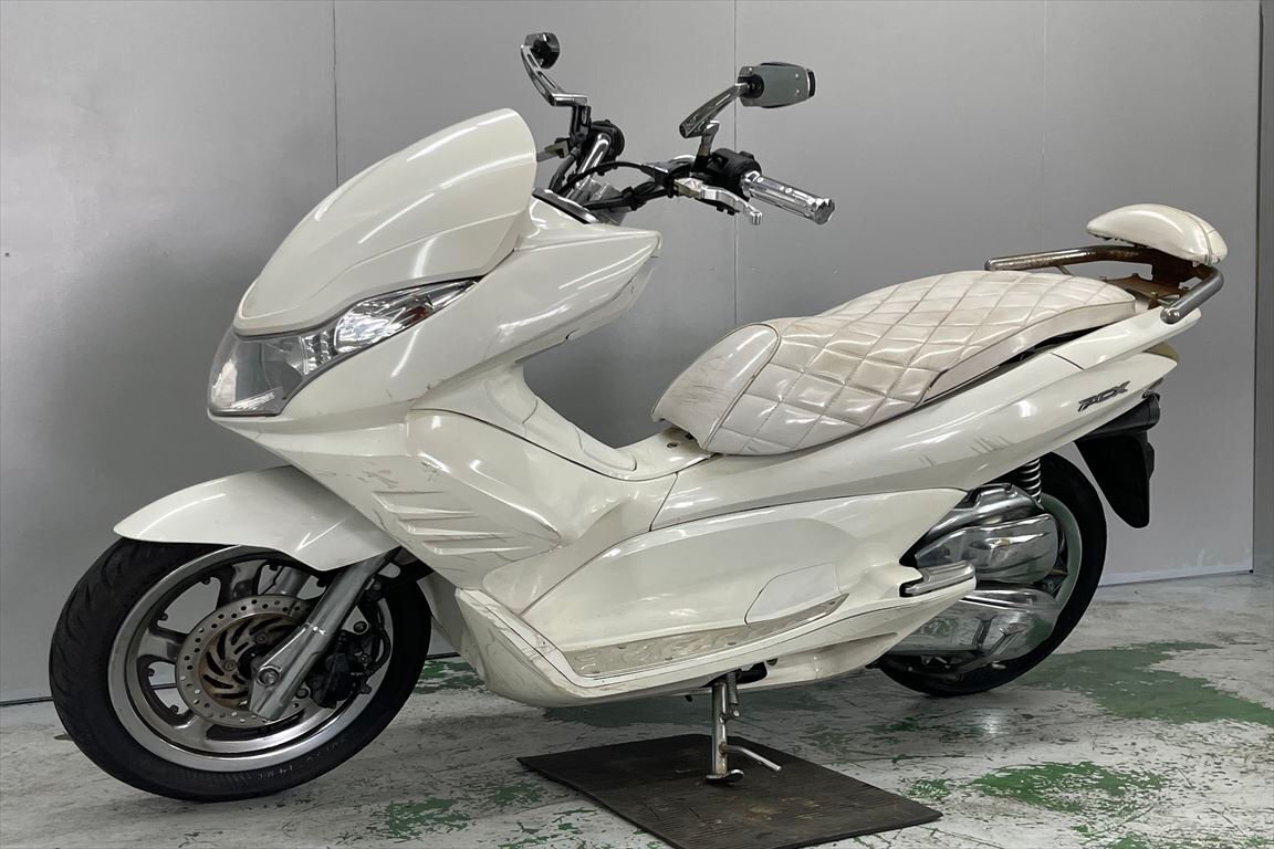 PCX125 売り切り！１円スタート！☆始動動画有☆エンジン好調！JF28！2010年！カスタム車！社外マフラー！Fマスク！全国配送！福岡佐賀の画像6