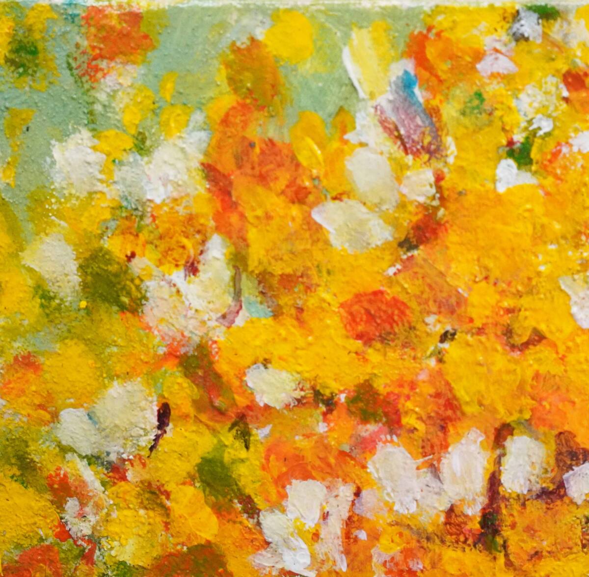 乃村豊和「花に囲まれたバレリーナ」 キャンバスに油彩 F4号サイズ 額装 真作保証  共シールあり Ｂの画像6