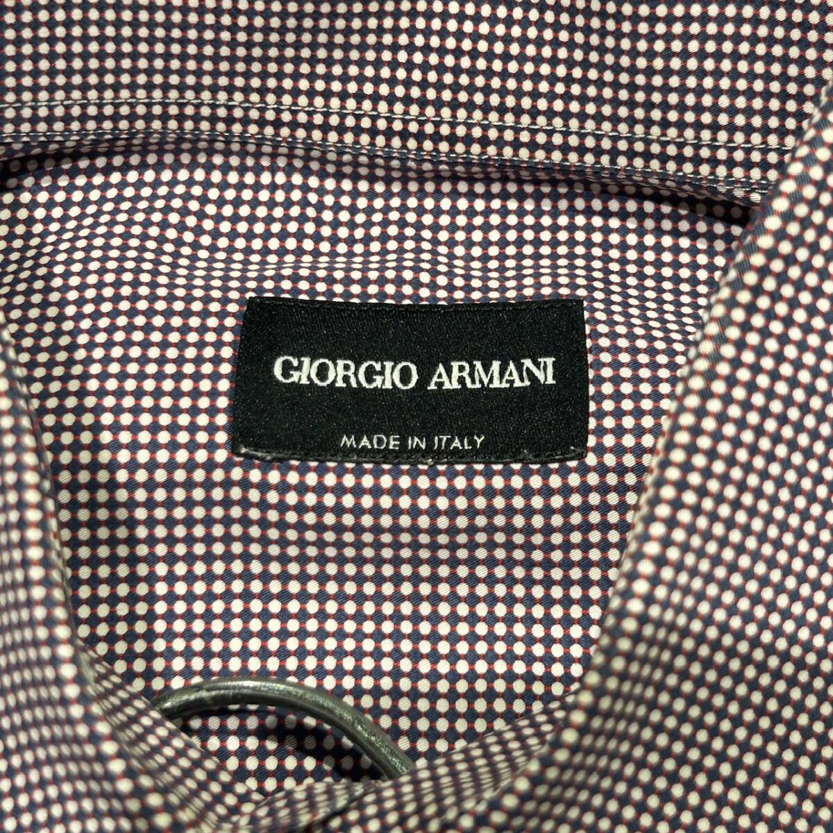 joru geo * Armani ARMANI точка дизайн рубашка / высший класс чёрный бирка /40
