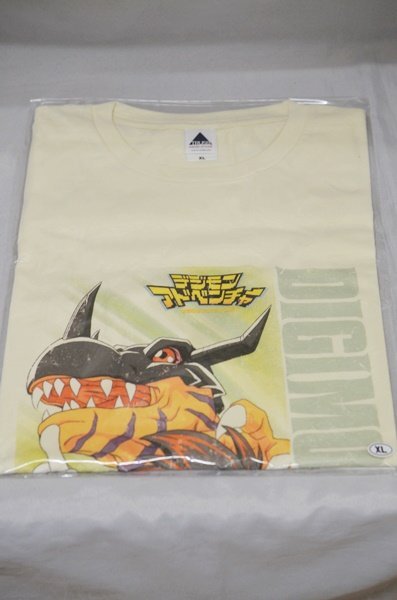 未使用 デジモンアドベンチャー 「Butter-Fly」 CDジャケットデザイン Tシャツ ヴィンテージ風 XLサイズの画像2