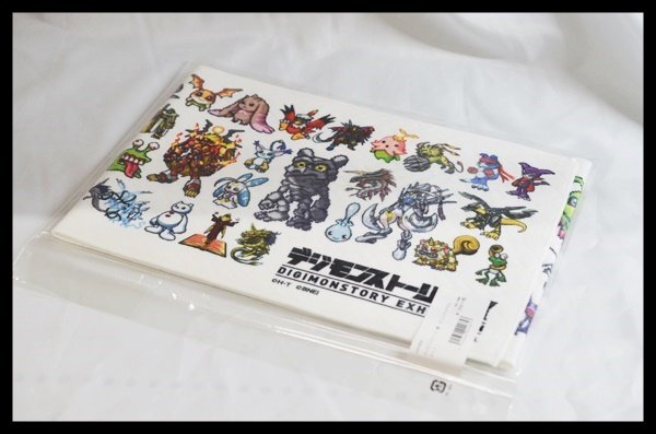 未使用 デジモンストーリー展 オリジナル タオル ドット BANDAIの画像1