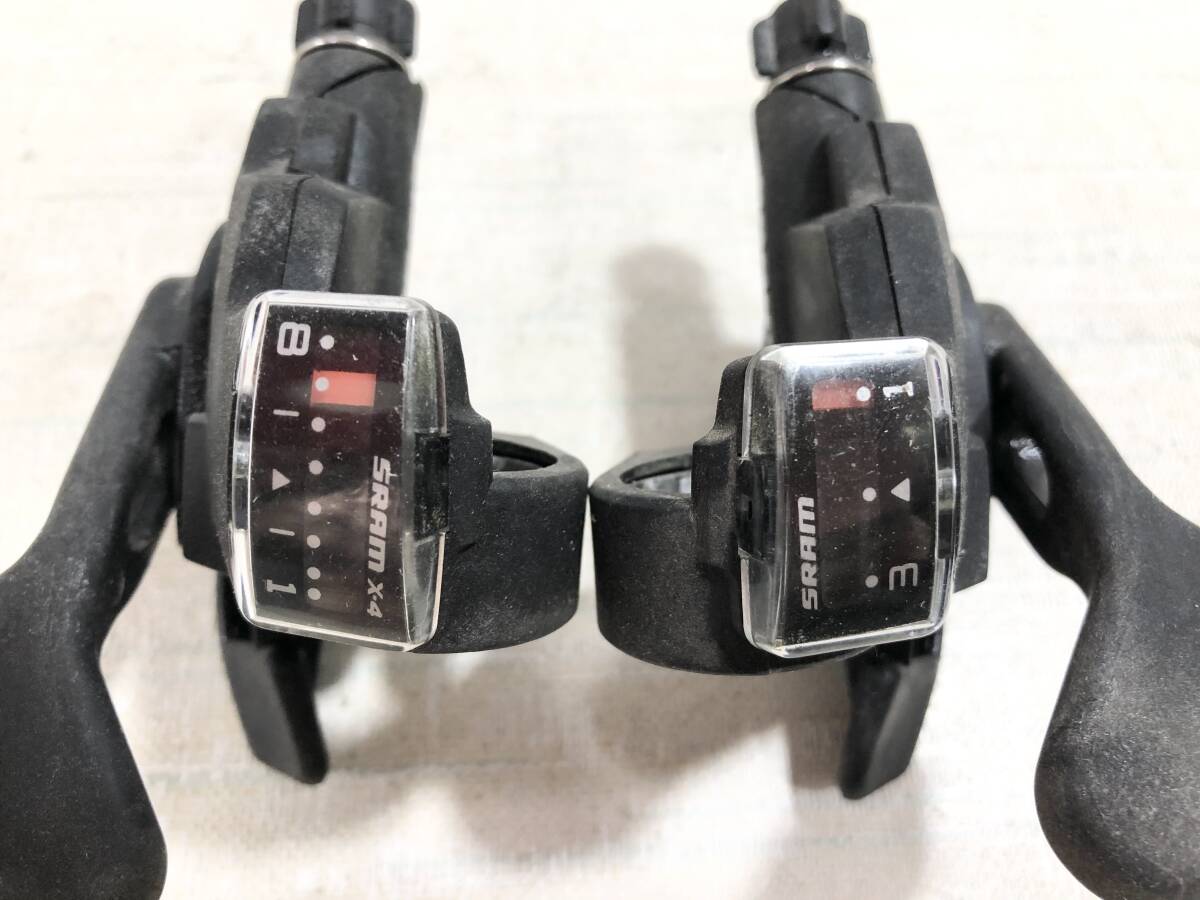 SRAM x4 シフター 3x8速 全国レターパックプラス520円で発送します MTB クロスバイクの画像5