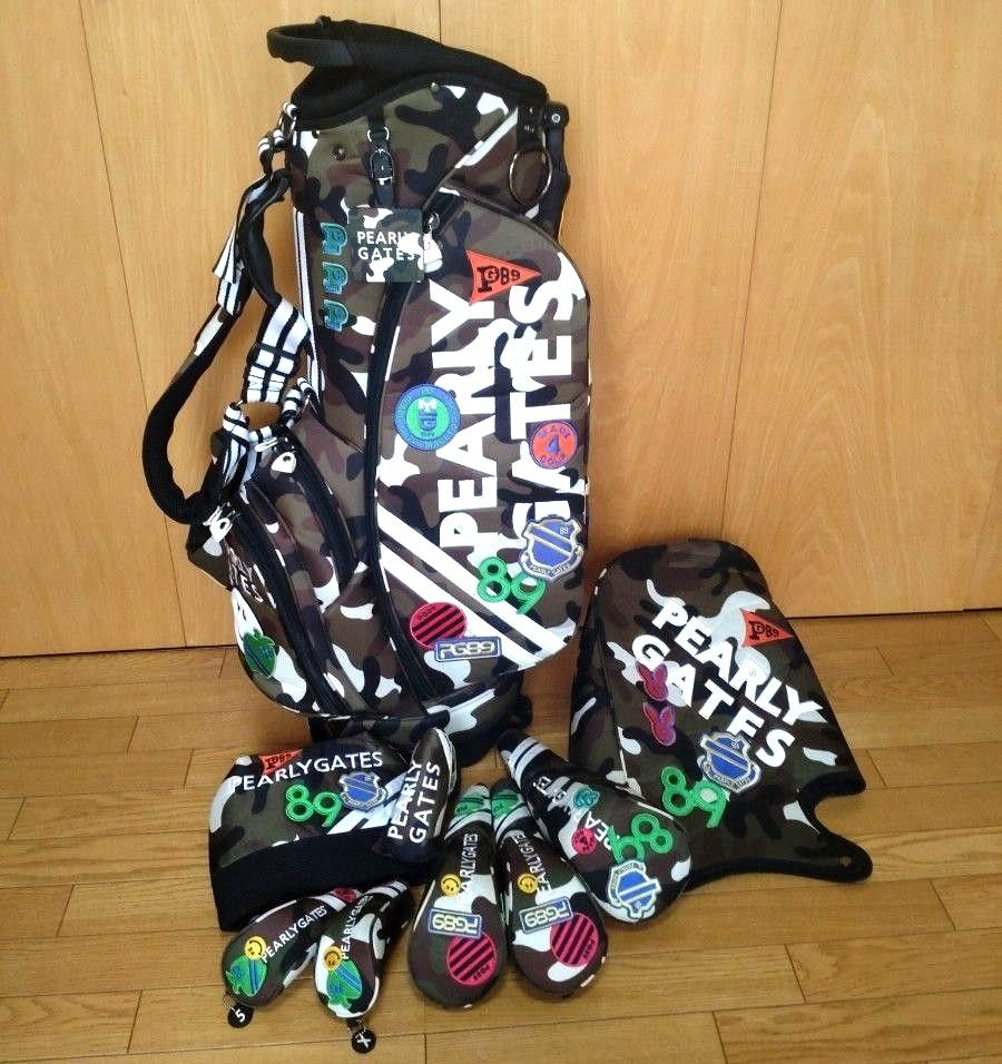 美品 パーリーゲイツ カモフラ ヘッドカバー 7点セット アイアンカバー パターカバー PEARLY GATES 美品 パーリーゲイツ カモフラ ヘッドカバー 7点セット アイアンカバー パターカバー PEARLY GATES