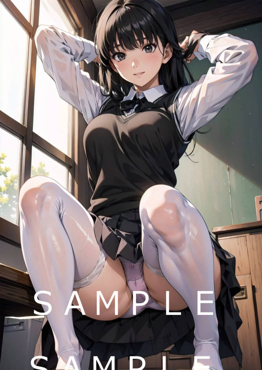 (85)amagamiA4 size poster same person anime amagamiSS...A4 poster same person illustration fan art sexy beautiful young lady 