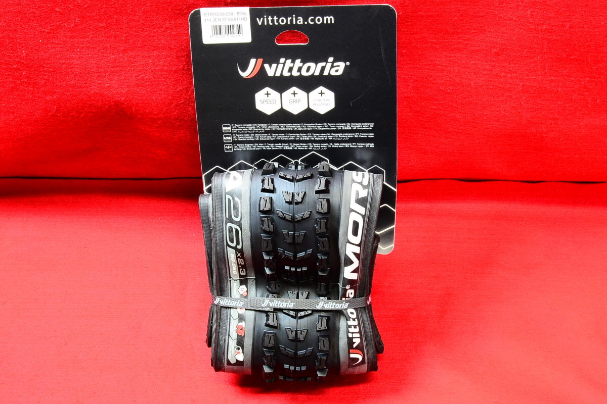 新品★Vittoria◆MORSA★Graphene+★G+★TNT★ISOtech★4C★Sidewall Protection★ビットリア★チューブレス対応★26×2.3インチ★ペア可c1_画像10