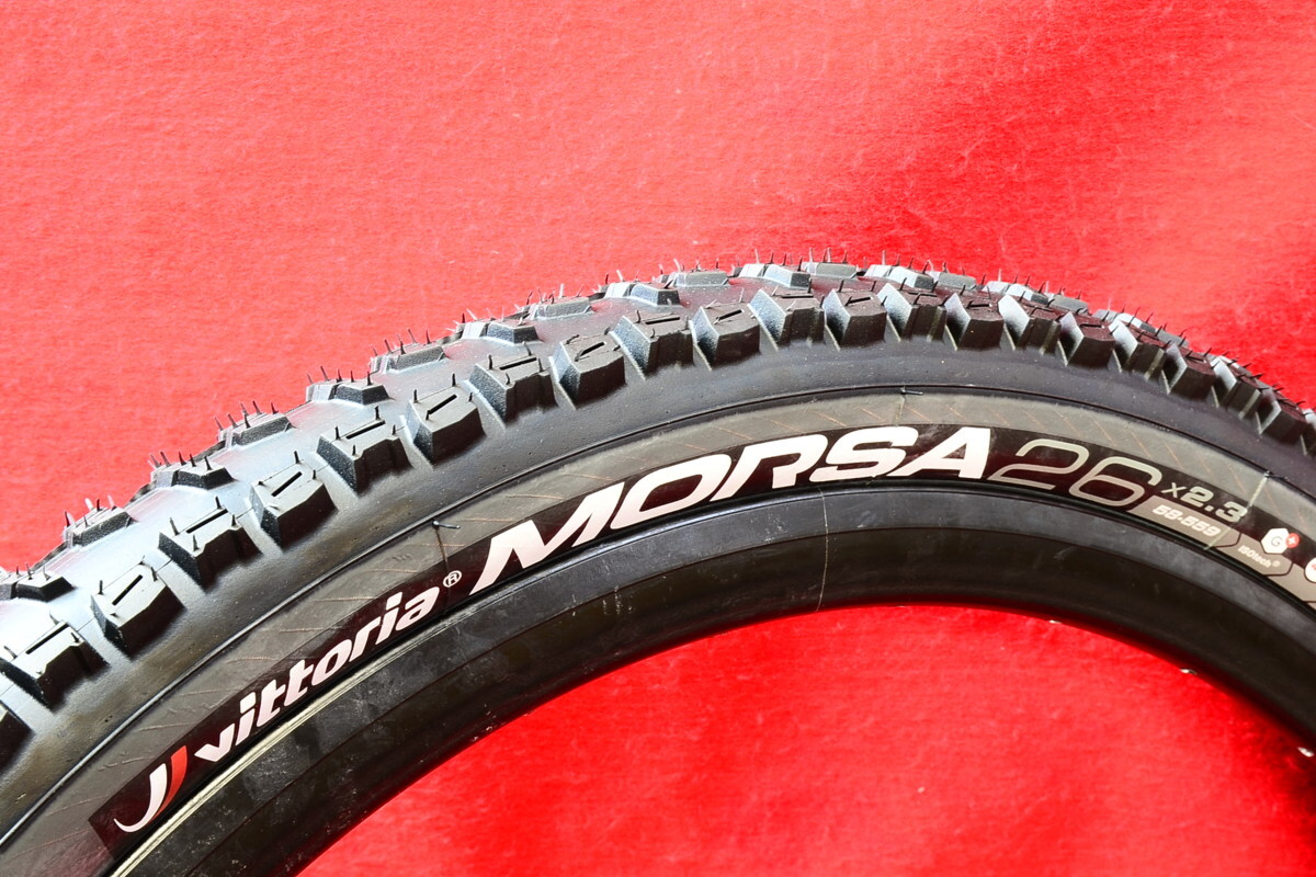 新品★Vittoria◆MORSA★Graphene+★G+★TNT★ISOtech★4C★Sidewall Protection★ビットリア★チューブレス対応★26×2.3インチ★ペア可c1の画像1