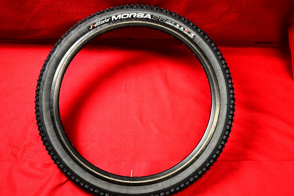 新品★Vittoria◆MORSA★Graphene+★G+★TNT★ISOtech★4C★Sidewall Protection★ビットリア★チューブレス対応★26×2.3インチ★ペア可c1の画像9