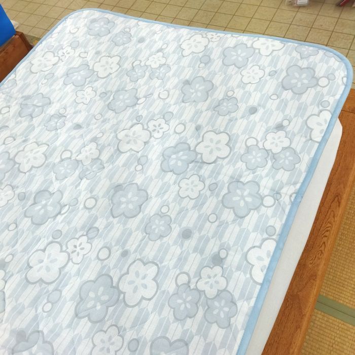 2 sheets set gauze bed pad sheet . pad mattress pad single 100×205 plain floral print blue beige for summer four . rubber attaching circle wash 