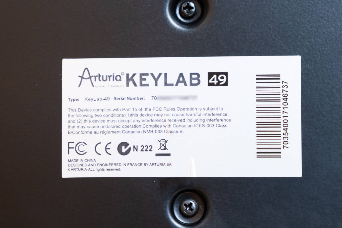 Arturia Keylab 49 MIDI keyboard a- Tria DAW DTM