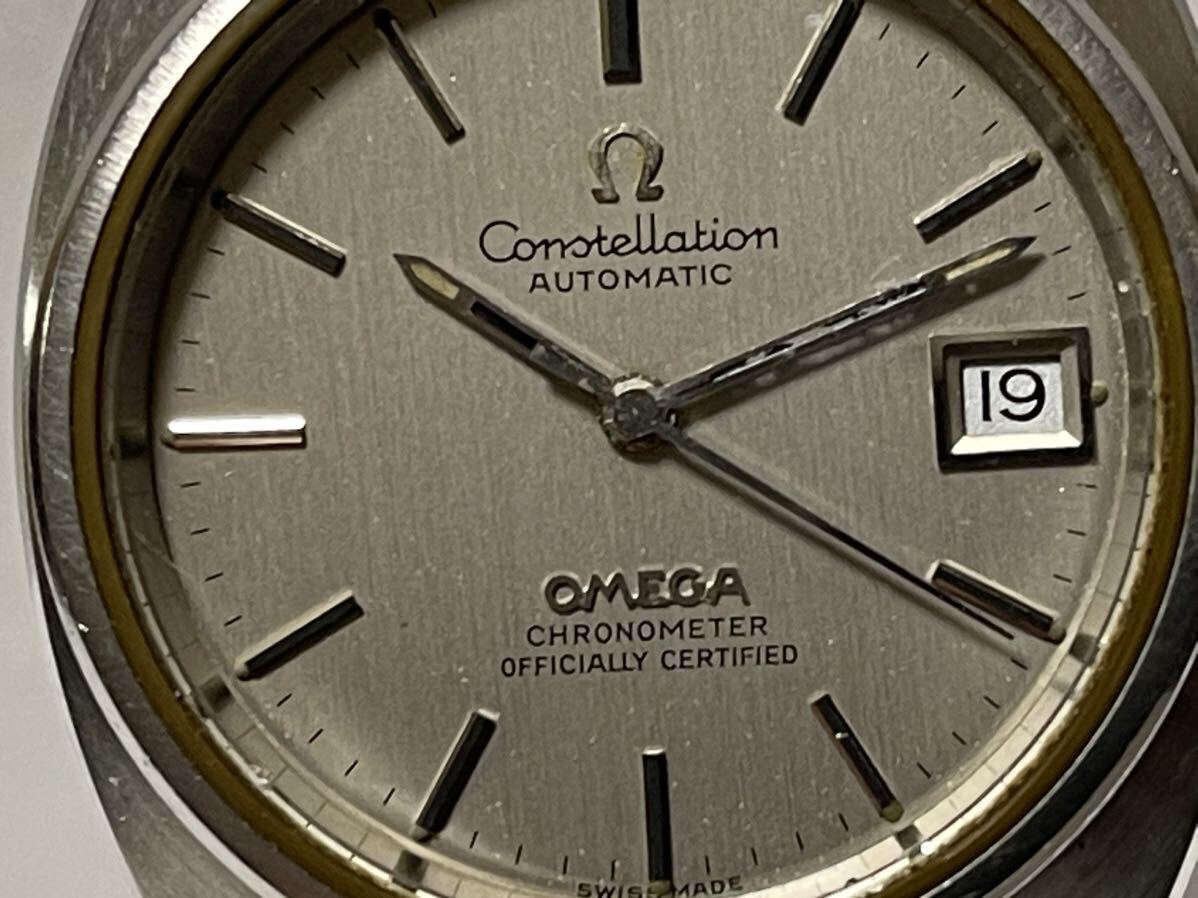 1円スタート OMEGA オメガ Constellation コンステレーション AUTOMATIC Chronometer クロノメーター デイト 自動巻き メンズ腕時計の画像2