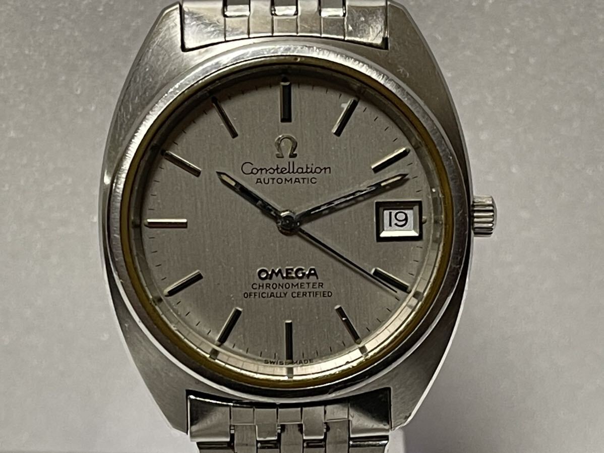 1円スタート OMEGA オメガ Constellation コンステレーション AUTOMATIC Chronometer クロノメーター デイト 自動巻き メンズ腕時計_画像1