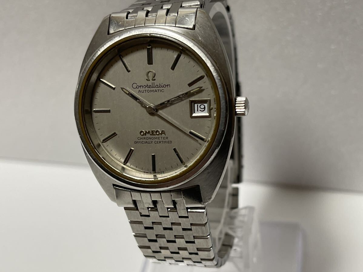 1円スタート OMEGA オメガ Constellation コンステレーション AUTOMATIC Chronometer クロノメーター デイト 自動巻き メンズ腕時計の画像3