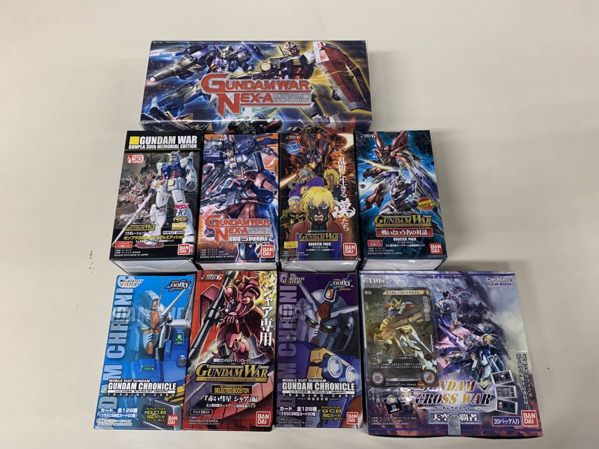 新品・未開封 ガンダムウォー他ⅹ８ＢOX＋ストレイジボックス＋オフィシャルルールブック　ＢＡＮＤＡＩ_画像1