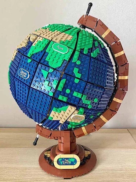 【国内発送＆送料込】箱なし LEGO レゴブロック互換 地球儀 ザ・グローブ 2,541ピース_画像5
