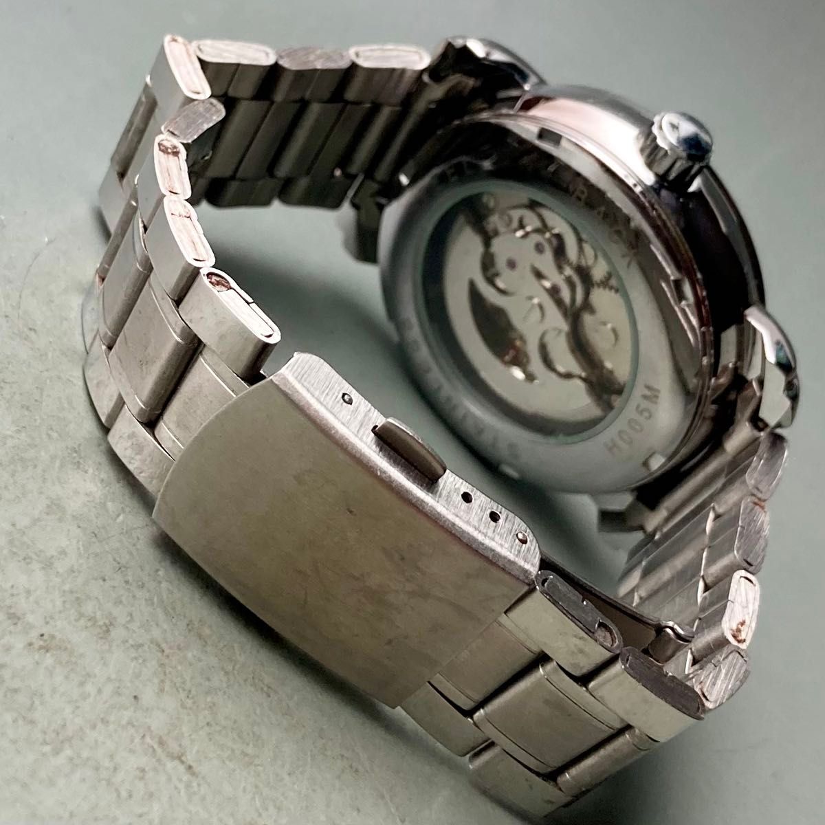 【動作品】ウィナー Winner 腕時計 自動巻き 男性 スケルトン メンズ
