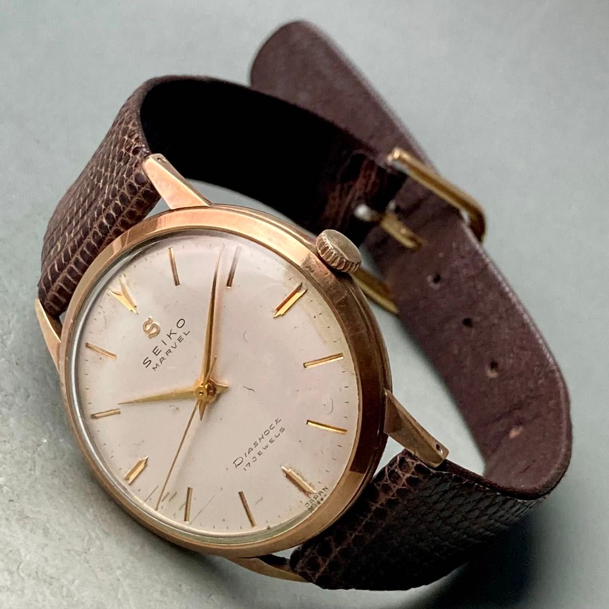 【動作品】セイコー マーベル アンティーク 腕時計 1958年 手巻き メンズ
