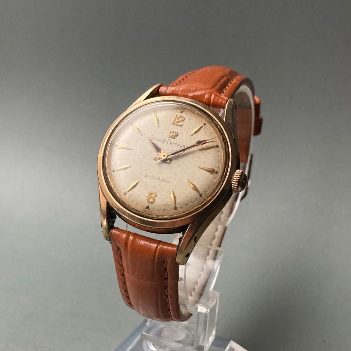 【動作品】ジラールペルゴ アンティーク 腕時計 1950年代 自動巻き メンズ