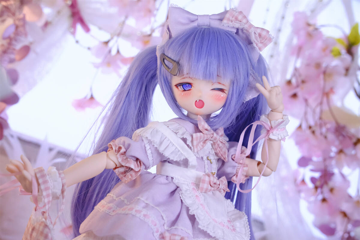 『Limor』 DDH-01 セミホワイト肌 カスタムヘッド＋アイ三組 MDD向け ドルフィードリームの画像4