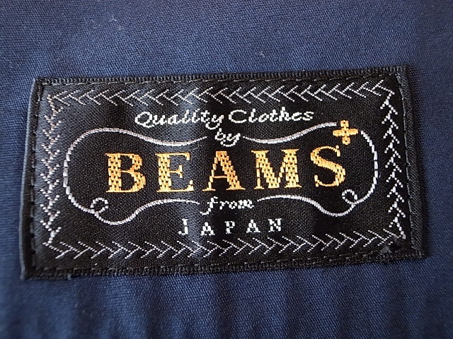 日本製 BEAMS PLUS ビームス プラス ウール オールシーズン ３釦 段かえり 紺 ブレザー テーラード ジャケット 金釦 サイズ 42R XL 相当の画像7