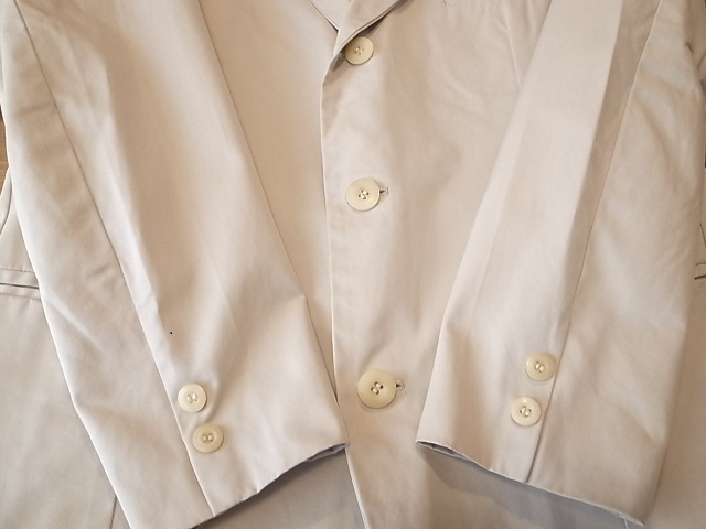 KATHARINE HAMNETT LONDON Katharine Hamnett London cotton beige 3. tailored jacket blaser size M