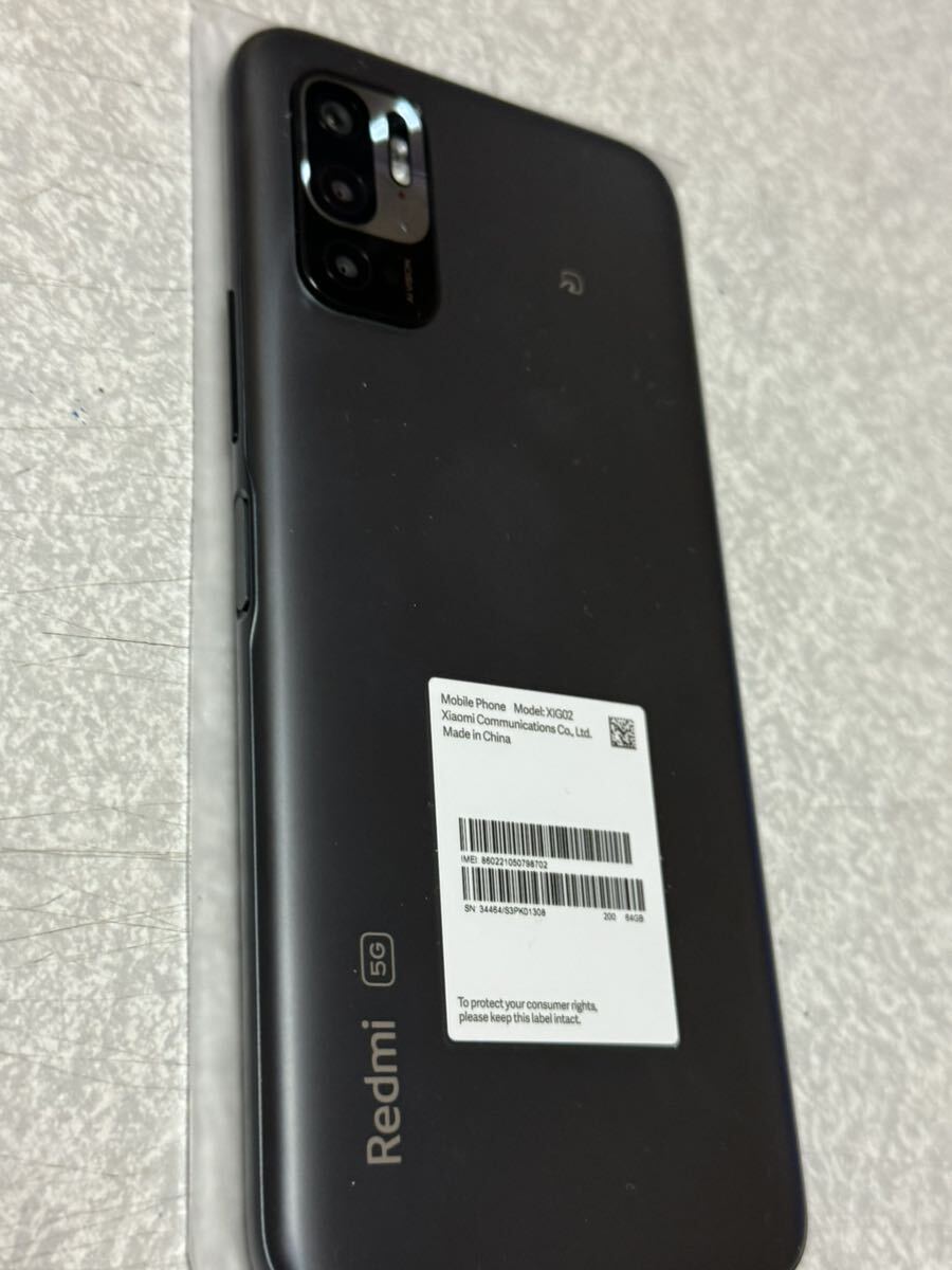 Redmi Note 10JE XIG02SHA グラファイトグレー 開封のみ未使用品！android SIMフリー スマートフォン _画像6