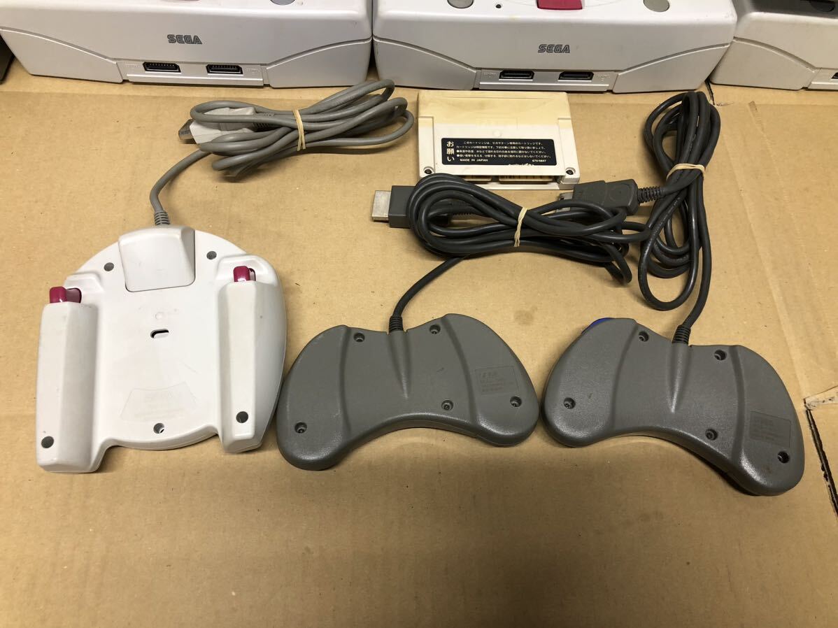 SEGA セガ】セガサターン 本体/コントローラー 5点セット HST-3220 他 まとめジャンク通電確認済み。の画像8