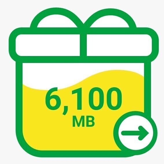 mineo マイネオ パケットギフト 約6.1GB_画像1