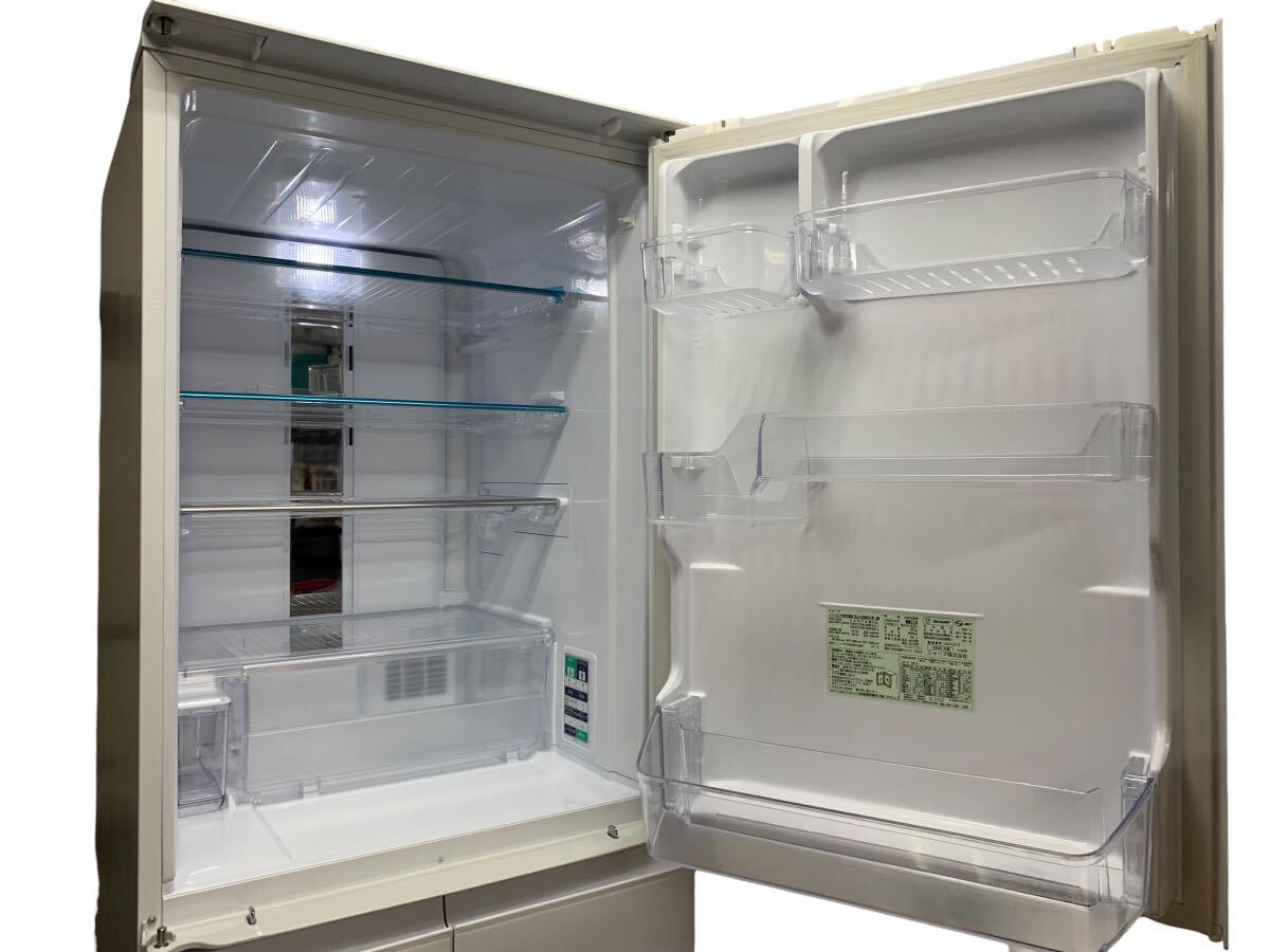 SHARP シャープ ノンフロン冷凍冷蔵庫 冷蔵庫 両開き どっちもドア SJ-GW41F-W 2020年製 5ドア ホワイト 白_画像3