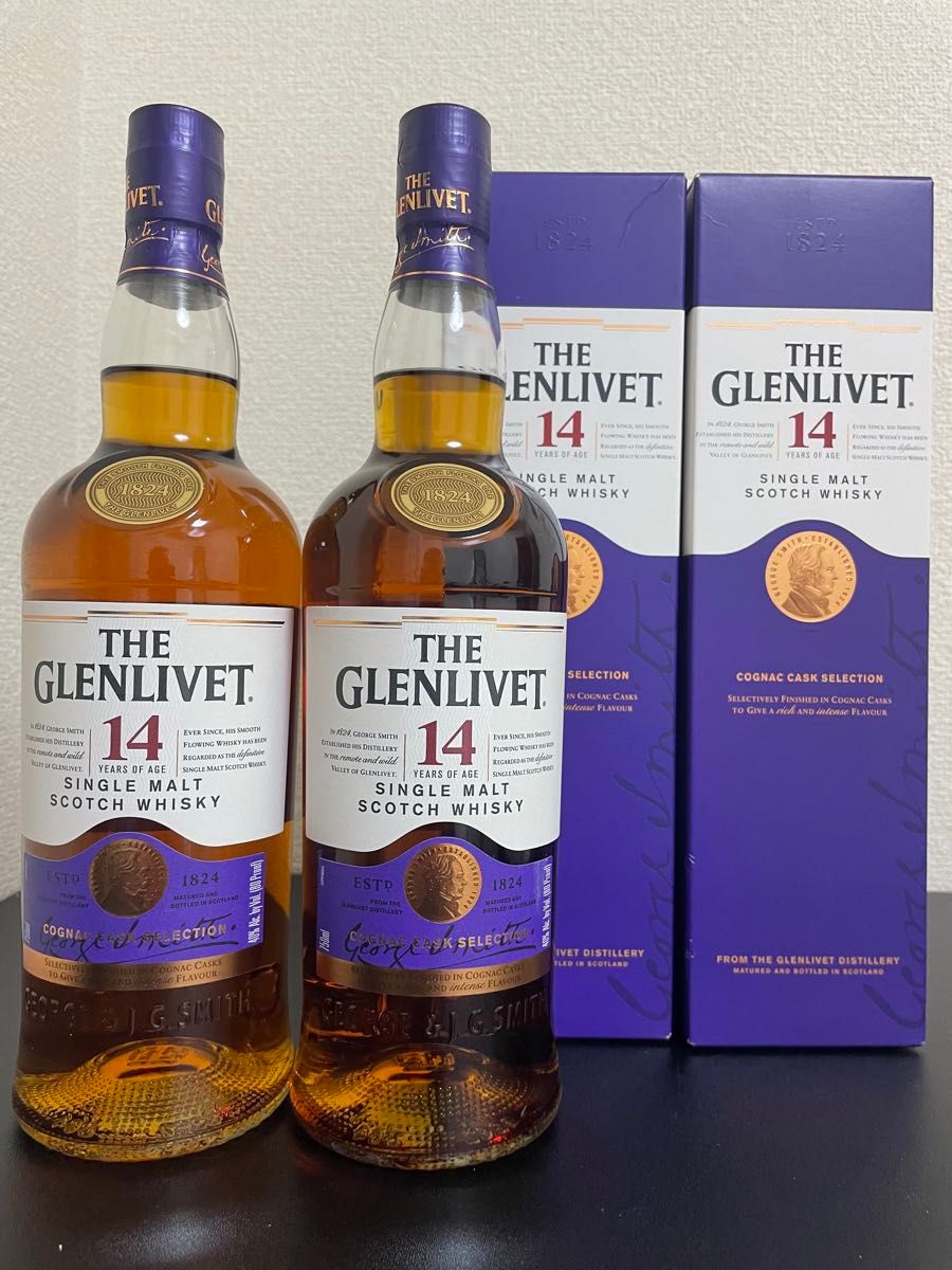 GLENLIVET グレンリベット 14年 コニャックカスク セレクション750ml 2本セット