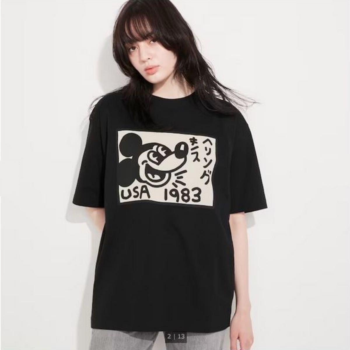 ミッキーマウス x キース・へリング UT グラフィックTシャツ（半袖・オーバーサイズ）