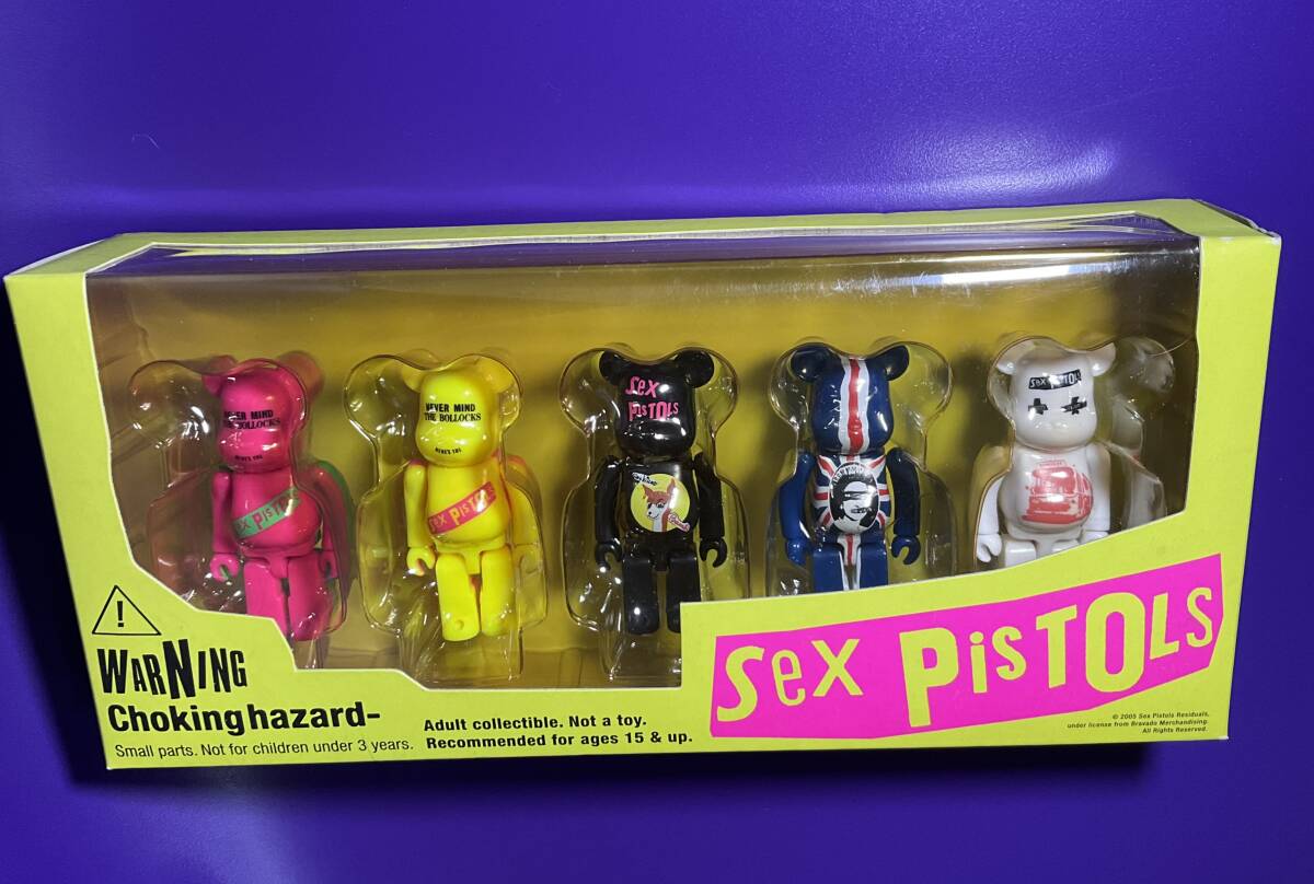 BE@RBRICK Sex Pistols 5体セット HMV限定 100％ 新品 ベアブリック メディコムトイ セックス・ピストルズ MEDICOMTOY 2005年 即決ありの画像1