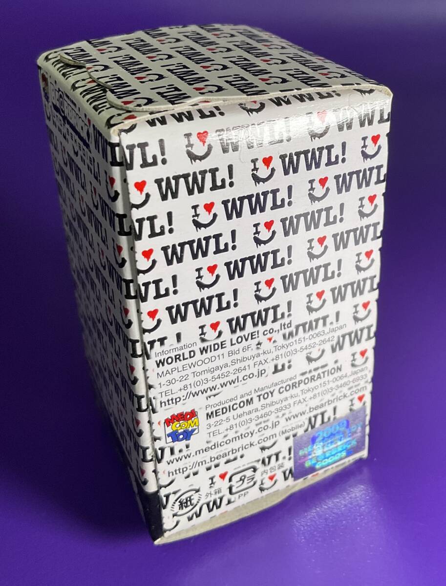 BE@RBRICK WORLD WIDE LOVE! I LOVE ROCK! 100％ 新品 ワールドワイドラブ ベアブリック MEDICOMTOY 2009年 メディコムトイ WWLの画像2