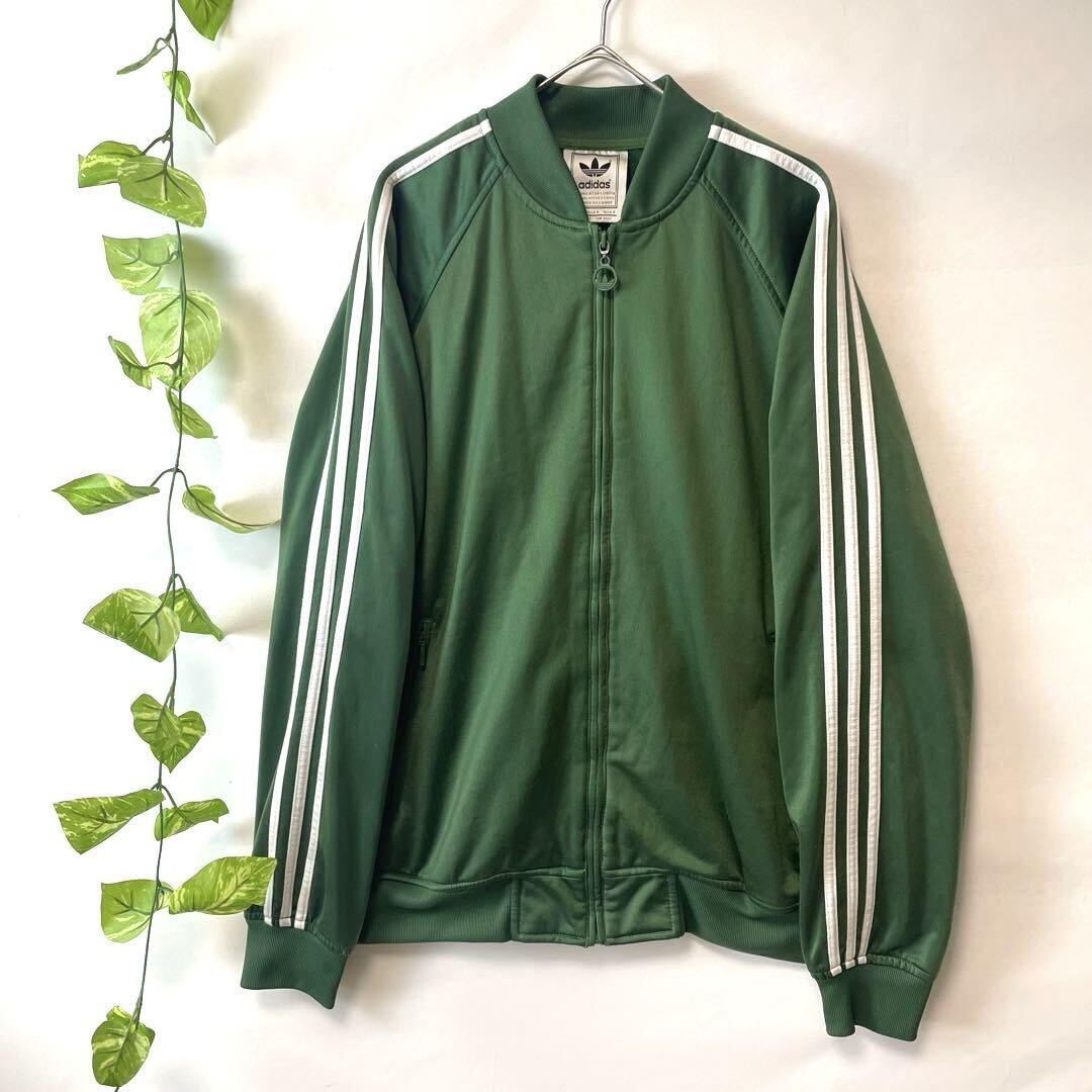 激レア/adidas アディダス トラックジャケット ジャージ 深緑 激レア/adidas アディダス トラックジャケット ジャージ 深緑