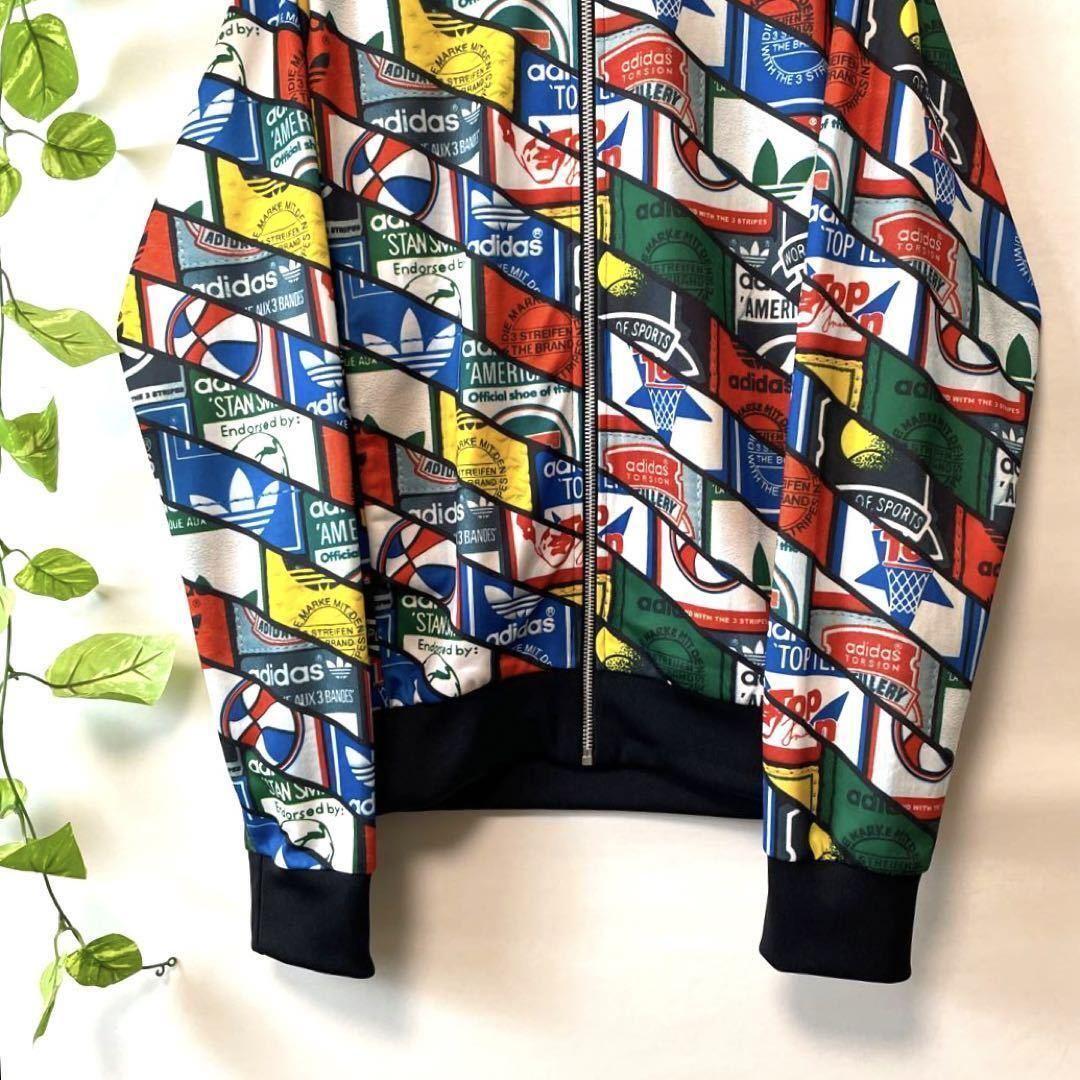 総柄 極美品 Lサイズ adidas アディダス トラックジャケット 総柄 極美品 Lサイズ adidas アディダス トラックジャケット