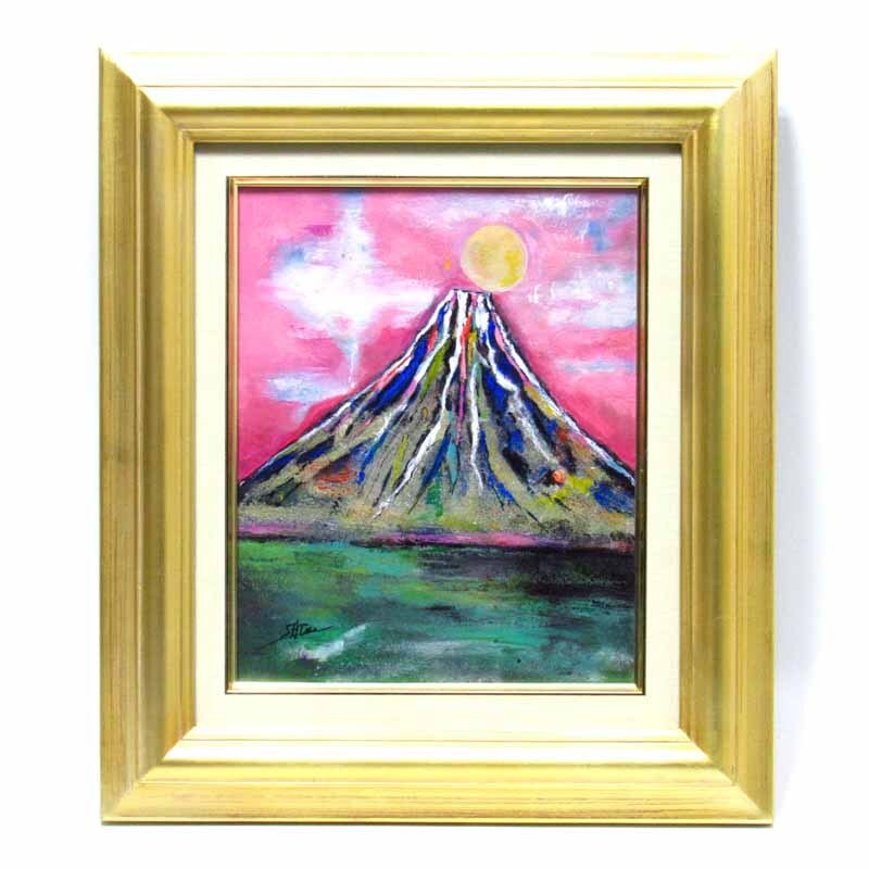 【GINZA絵画館】小林さと枝　油絵３号「羊蹄」 羊蹄山・北海道・手ごろなサイズ・元気が出ます！ K17L2Q9G7S_画像1