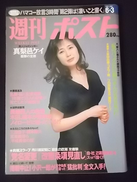 週刊ポスト 1994年6月3日 藤谷美和子 グラビア（真梨邑ケイ 葉山レイコ 大竹一重）