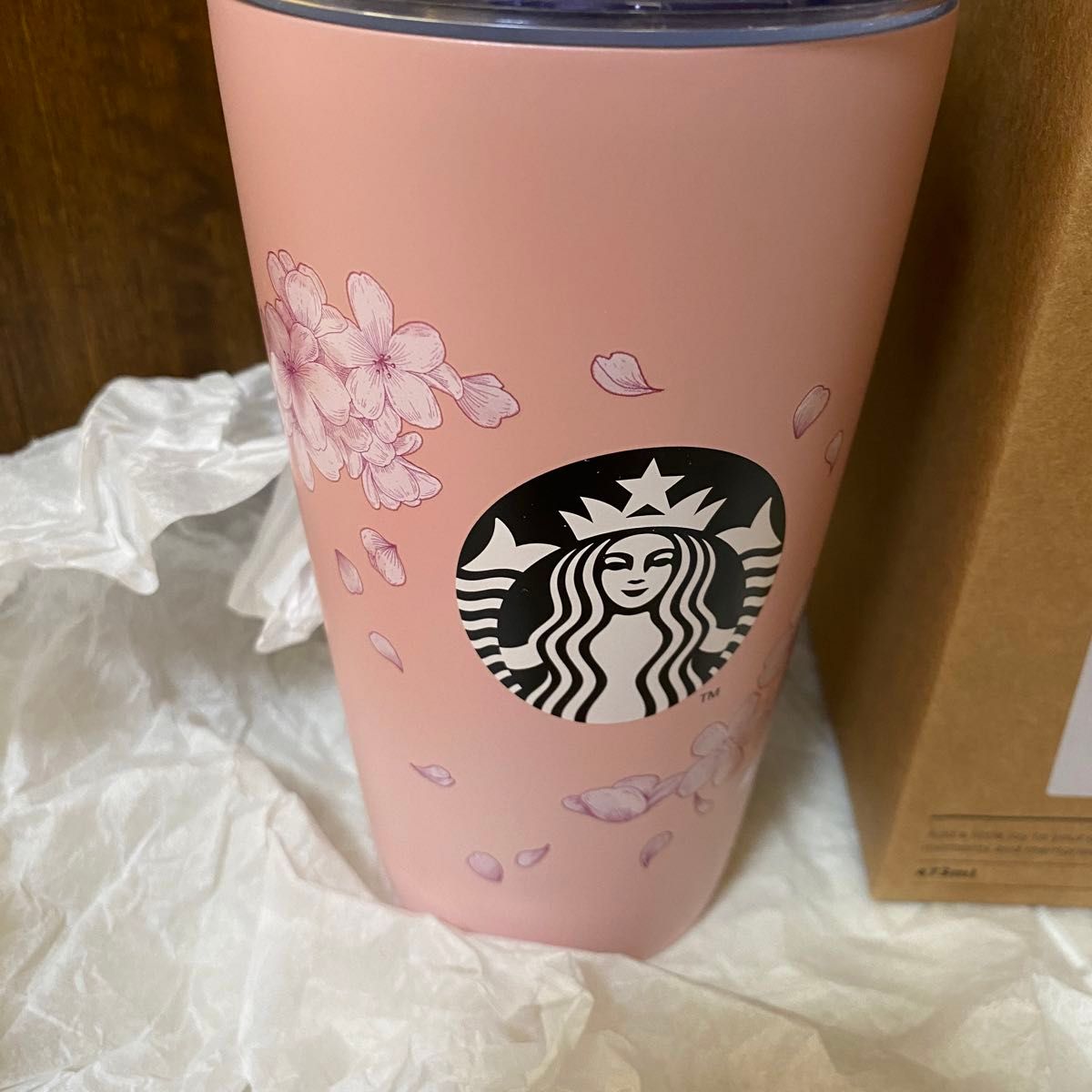 韓国　スタバ　ステンレスタンブラー　SAKURA2024 Jello Cold Cup  スターバックス　タンブラー　桜　春　　