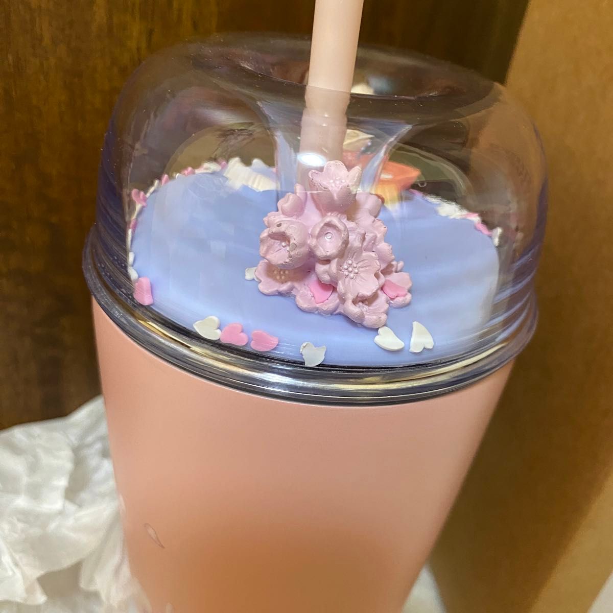 韓国　スタバ　ステンレスタンブラー　SAKURA2024 Jello Cold Cup  スターバックス　タンブラー　桜　春　　