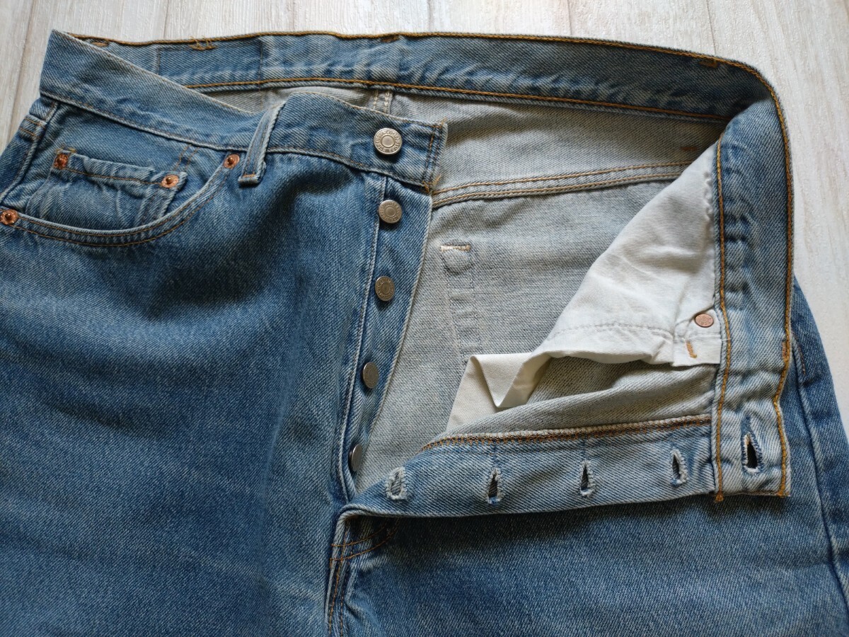 USA製 Levis リーバイス 501 W34 検索 90s 80s ハチマル 黒カン 赤耳 505 517 519 550 646 684 ブラック アメカジ ヒゲ ハチノス 古着の画像4