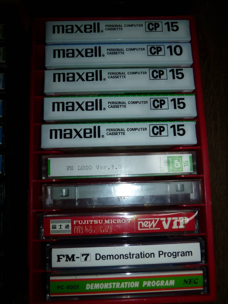 FM-7 & PC-8001 ソフト カセット 大量(ゲーム、デモプログラム等)の画像4