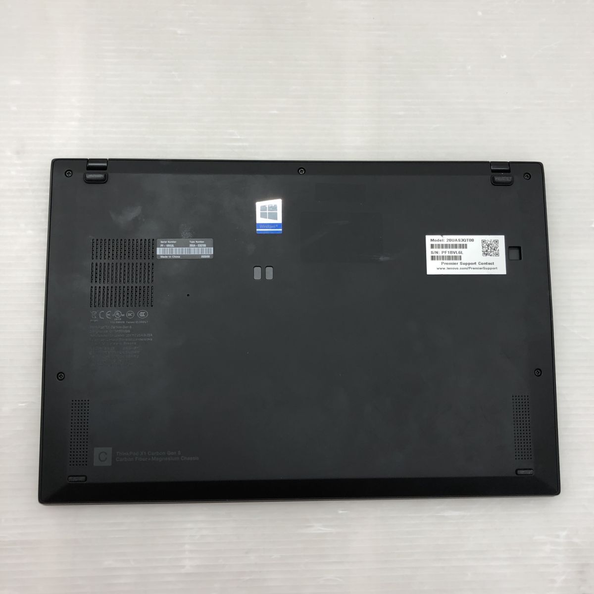 Windows11 Pro Lenovo ThinkPad X1 Carbon gen 8 20UAS3QT00 Corei5-10310U メモリ16GB NVMe 256GB 14インチ T010702_画像7